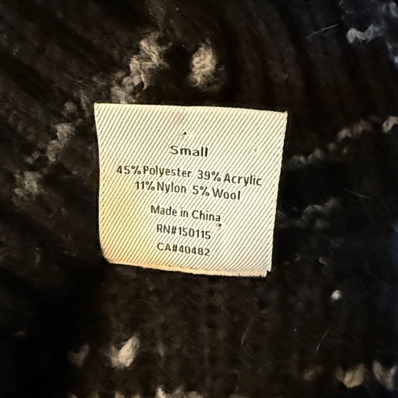 Varley Marlena Turtleneck Sweater Black White Size Small - Picture 7 of 8